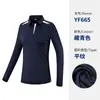 Roupas de Golfe Femininas Uniforme de Equipe de Golfe Camiseta Feminina de Manga Longa Pode Ser Fotografada em Estoque/Pedido Mínimo de 10 Peças, Sem Taxa de Logo