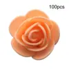 100 Peças Embaladas em Saco Opp Flores de Espuma 3,5cm Pe Flores Artificiais Casamento Caixinha de Doces Flor Rosa Urso Unicórnio DIY Mini