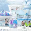 100 bolinhas de lavanderia para uso doméstico em balde grande, esterilização e remoção de ácaros, fragrância concentrada, detergente de lavanderia, fabricantes de fonte de lote