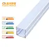 Tira de Luz Lineal Extruida Integrada de Dos Colores LED Pantalla Blanca Leche Cubierta Completa de Plástico PC Luz Lineal de Gabinete Emisión Lateral