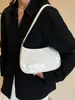 Bolso de Hombro de Moda Estilo Coreano de Charol Simple Urbano para Mujer 2025 Nuevo Versátil Ins Color Sólido Bolso de Axila Suave