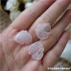 16X18 Polvo de Piedra Natural de Hibisco Brasileño Cuarzo Rosa Cristalino Pétalos de Peonía Tallados Accesorios para Horquillas DIY