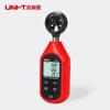 Anemómetro digital portátil de alta precisión Unide, medidor de temperatura y velocidad del viento.