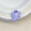 Serie de Caricaturas Lindas de Acrílico Cuentas con Agujero Recto de Fantasma Pintado Cadena para Teléfono Móvil Colgante Accesorios de Joyería