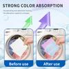 Transfronterizo 50 piezas de película absorbente de color anti-cruce de color no teñible lavable película para lavandería papel absorbente de color lavadora doméstica masterbatch de color