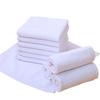 Toalla cuadrada blanca de algodón para catering de hotel KTV, 30 x 30 cm, toalla de aviación, toalla de mano, toalla pequeña para restaurante, trapo desechable