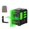 Nuevo Instrumento de Nivelación de Línea Láser Verde de 2 Líneas Mini Instrumento de Proyección de Línea Venta al por Mayor Nivel Láser Luz Fuerte Línea Fina Dibujo Automático de Línea