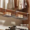 Cesta de extracción para armario Mesa Armario Cesta colgante Estante de almacenamiento de cabecera de dormitorio Estante de almacenamiento colgante sin perforaciones Estante para armario de cocina