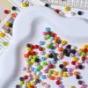 Acrílico Colorido Dopamina Agujero Recto Cuentas Redondas Hechas a Mano Material DIY Pulsera Collar Accesorios para Ensartar Cuentas Sueltas