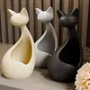Novo produto transfronteiriço: Caixa de armazenamento em formato de gato impressa em 3D, ornamento de decoração de mesa, vaso para armazenamento de suculentas