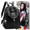Mochila Casual de Couro Macio Estilo Coreano 2025 Grande Capacidade Textura para Trabalho e Viagem Mochila de Moda Feminina