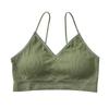 Nuevo Hermoso Espalda Descubierta Sin Costuras Envoltura de Pecho Tirante Delgado para Hombro Cómodo Transpirable Ropa Interior con Hilo con Almohadilla para el Pecho Chaleco para Mujer sin Aro de Acero