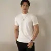 Camiseta Base de Algodón Puro para Otoño e Invierno, Manga Corta, Corte Ajustado, Espesor Adicional, para Usar Debajo de Ropa Exterior, con Acabado de Alta Gama