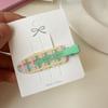 Pinza para el pelo sin costuras estampada para niños, estilo nuevo de primavera y verano, no daña el pelo, uva, fresa, fruta, estilo extranjero, todo vale, pinza rota para mujer