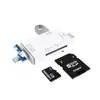 Use este leitor de cartão OTG portátil para importar fotos originais da câmera e acessar arquivos de pen drive em seu smartphone ou laptop facilmente