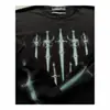 Ins Transfronterizo Europeo y Americano Estampado de Patrón Retro Americano Oscuro Gótico Calle Alta Casual Versátil Sudadera Camiseta de Manga Larga
