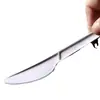 Cucharas Desechables, Set de Cuchillo, Tenedor y Cuchara de PLA Biodegradable, Empaquetado Individualmente, Venta Directa, Vajilla Ecológica para Llevar
