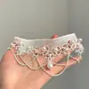 Colar de Renda Pérola Delicada Francês Gargantilha Feminina Luxo Leve Toque de Alto Padrão Corrente para Clavícula Nicho Retrô Versátil Corrente para Pescoço