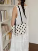 2026 Nuevo Bolso de Cesta de Lunares de Estilo Perezoso de Moda Transfronterizo para Mujer, Versátil para el Trabajo y los Viajes, Bolso de Hombro