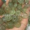 Material Caballo de Hielo Calcedonia Blanca 15mm Colgante Hebilla de Seguridad Ágata Natural Gelatina de Lichi Jade Hebilla de Seguridad Accesorios DIY