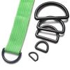 Hebilla de plástico en forma de D de 10-50 mm para equipaje, accesorios para mochilas, correa de hombro, anillo en D ajustable, hebilla semicircular