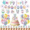 Amazon Nuevo Plato de Papel Huevo de Conejo para Fiesta de Pascua Vaso de Papel Servilleta Mantel Decoración de Fiesta Suministros Vajilla