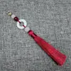 Yixiangfei 8B-5 Anillo de Correr Cierre de Langosta Borla 8 Borlas Estilo Antiguo Accesorios Dinastía Han Colgante para Ropa Artesanía Decoración