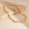 Anillos, Pulseras, Pendientes, Collares, Accesorios de Acrílico con Incrustaciones de Diamantes Ovalados Transfronterizos Europeos y Americanos, Cadenas para Clavícula de Mujer, Adornos Versátiles para el Cuello