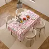 Mantel Impermeable y a Prueba de Aceite, Peva Sin Lavado, Lujo Ligero, Gama Alta, Cuadrado, Mantel Simple de Dibujos Animados para Picnic, Mantel para Mesa de Dormitorio de Estudiante