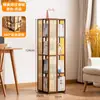 Estante Giratória, Rack de Armazenamento de Chão, Design Compacto para Uso Doméstico, Estante Simples para Sala de Estar, Rack para Livros Infantis Ilustrados, Luxo Leve