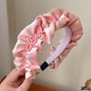 Diadema plisada con parte superior de calavera de tiro alto, diadema de alta calidad, banda para el cabello versátil, horquilla a presión para lavado de cara, accesorios para el cabello para mujeres