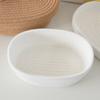 Cesta de Almacenamiento Simple de Escritorio con Tapa a Prueba de Polvo para Teléfono Móvil, Cosméticos, Artículos Varios, Algodón Hecho a Mano, Almacenamiento Tejido para Snacks
