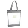 Bolsa de malla portátil con cremallera, bolsa transparente para documentos tamaño A4, bolso de mano para estudiantes, bolsa para libros, bolsa de aprendizaje, libros de texto.