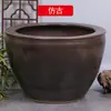 Tanque grande de patio de porcelana azul y blanca de Jingdezhen tanque de agua tanque de peces dorados cuenco de loto maceta de loto lirio de agua tanque de tortugas tanque de tortugas de hotel