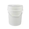 Venta al por mayor del fabricante Cubo de plástico de 25 litros con tapa Cubo de grado alimenticio para productos químicos Cubo de boca ancha abierta Cubo de embalaje de plástico PP