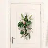 Pegatina de Puerta de Planta Verde Autoadhesiva Brup con Diseños de Monstera y Helecho para Entrada y Pared de Dormitorio Hs5460E