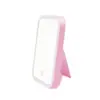 Espejo de escritorio para maquillaje de suministro directo, espejo pequeño plegable portátil, espejo de maquillaje cuadrado con LED, espejo de princesa