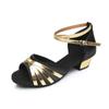 Zapatos de baile latino para niños, nuevos, de suela blanda, cómodos, de satén, de tacón bajo, para practicar baile, de tacón alto.
