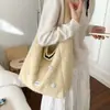 Bolsa de Ombro de Pelúcia Doce Floral Estilo Japonês para Mulheres, Nova Bolsa de Axila Plissada Estilo Preguiçoso, Bolsa de Bolinho de Massa de Nicho para o Dia a Dia