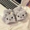 Guantes de Invierno Lindos de Dibujos Animados de Conejo con Tapa abatible, Rellenos, de Medio Dedo para Teléfono Móvil, Calientes con Felpa Adicional, Antifrío para Ciclismo para Mujeres