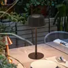 Nueva Lámpara de Mesa LED Transfronteriza, Recargable Inalámbrica Decorativa de Pata Alta para Exteriores, Camping, Restaurante, Luz Ambiental Regulable