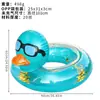 Anillo Flotador Inflable de Pato Amarillo Grande con Lentejuelas Cruzado en Stock, Flotador Inflable de Pato de Agua Engrosado y Ampliado para Fiesta en la Piscina