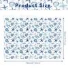 Papel Copia Azul Océano Wx407 17g Papel de Envoltura a Prueba de Humedad para Regalos y Dulces, Papel Pera Decorativo de Estrella de Mar