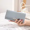 Billetera Larga para Mujer de Venta Caliente en Comercio Exterior Transfronterizo, Simple y Versátil, Multifuncional, Bolso de Mano Plegable de Moda para Mujer
