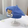 Gorro de Bebé Estilo Primavera y Otoño para Niñas, Gorro Tejido de Lana de Princesa para Recién Nacidos y Niños Pequeños, Lindo y Súper Adorable