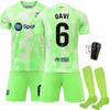 2425 Barcelona 2 uniforme de fútbol visitante 9 levan 19 yamal 20 olmo nueva camiseta verde fluorescente
