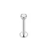 Piercings Labiais, Brincos, Piercings de Cartilagem Auricular, Argolas Labiais, Brincos de Barra Longa em Aço Inoxidável 316L com Zircônia, Joias para Piercing em Aço Titânio