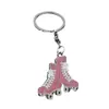 Chaveiro de patins laranja direto da fábrica transfronteiriço liga de zinco personalidade da moda chaveiro de patins por atacado