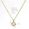 Colar oval de aço inoxidável com zircônia, esmeralda e diamantes brancos, corrente para clavícula estilo nicho de luxo leve, joia feminina simples e elegante