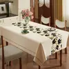 Mantel Estilo Retro Americano, Impermeable, Resistente al Aceite, Lavable, Resistente al Calor, Cubierta de Mesa de Comedor de Lujo de Gama Alta, Cubierta para Mesa de Café, Nuevo Modelo 2026